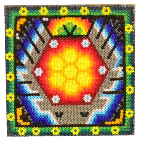 Cuadro de chaquira | Arte Huichol